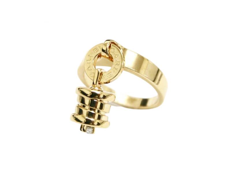 YELLOW GOLD RING WITH DIAMOND BZERO1 BULGARI AN853901